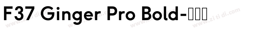 F37 Ginger Pro Bold字体转换
